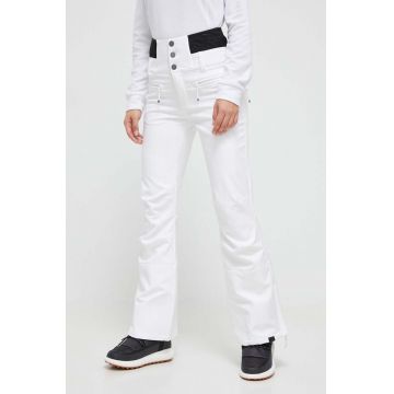 Roxy pantaloni de schi Rising High culoarea alb