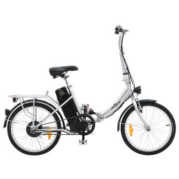 Bicicletă electrică pliabilă cu baterie litiu-ion, aliaj aluminiu