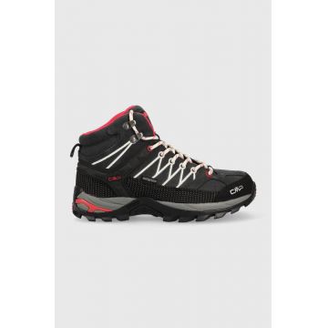 CMP pantofi Rigel Mid Waterproof femei, culoarea albastru marin, izolat