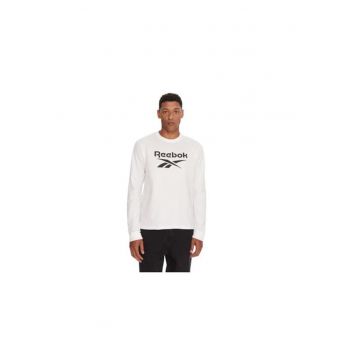 Bluza sport barbati -  bumbac - negru/alb