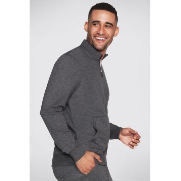 Bluza sport cu fermoar pentru antrenament The Hoodless - Gri melange