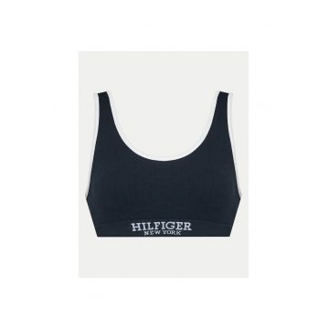 Bustiera sport dama -  bleumarin/alb