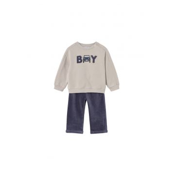 Costum de baie pentru baieti  maro - bleumarin - set