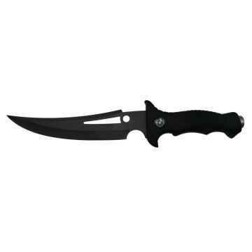 Cutit de vanatoare, Vendetta Knife, otel inoxidabil, negru, 31.5 cm, toc inclus
