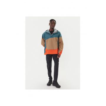Geaca tip anorac barbati -  lejer - multicolor - poliester reciclat -