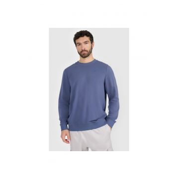 Hanorac sport barbati  albastru - fara fermoar si gluga - material bumbac