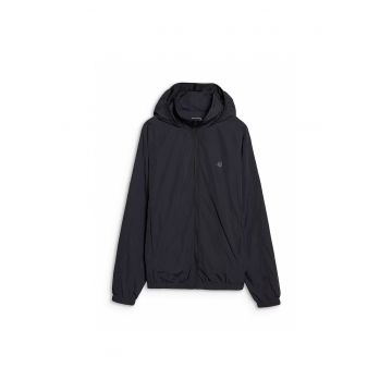 Jacheta de tranzitie barbati  poliester - neagra - sportiva