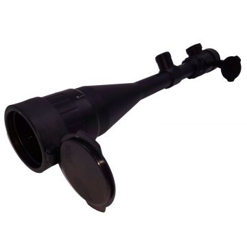 Luneta Airsoft DEPOX , 6-24X50, tinta cu fascicul LED, metalic, 39.5 cm, negru