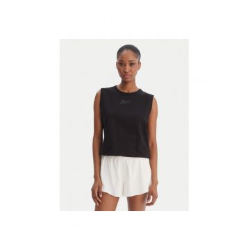 Maiou sport dama -  bumbac - negru