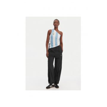 Maiou sport dama -  poliester reciclat - slim fit - albastru