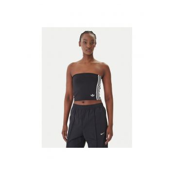 Maiou sport dama -  slim fit - negru - poliester reciclat