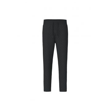 Pantaloni de trening  poliester/viscoza/elastan - negru -