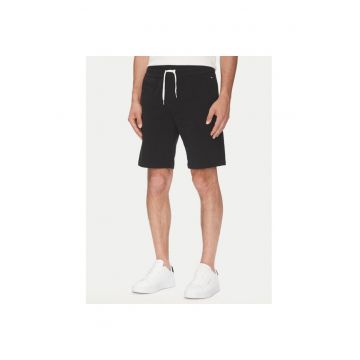 Pantaloni scurti Barbati -  Negru - 57% bumbac organic -38% bumbac - 5% elastan