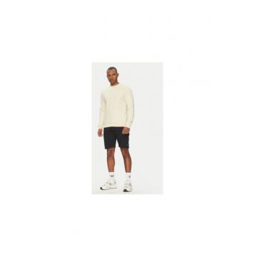 Pantaloni scurti sport barbati  20714198 - Bumbac/Poliester - Negru - Negru