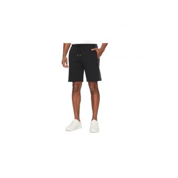 Pantaloni sport barbati -  bumbac/poliester/elastan - negru