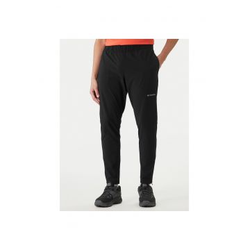 Pantaloni sport barbati -  poliester - negru - exterior 91% poliester - 9% elastan