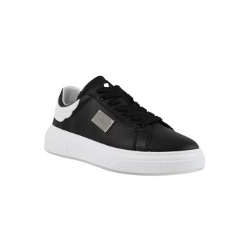 Pantofi sport barbati JR ONE MAN -  Piele naturala - Negru -