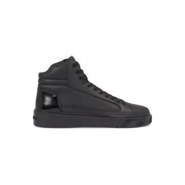 Pantofi sport  pentru Barbati - high top lace up inv stitch - HM0HM01164-0GJ - 41 EU - Negru