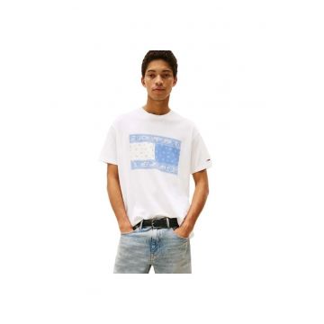Tricou  pentru Barbati - tjm rlx paisley flag teeext - DM0DM20810-YBL - Alb - Alb