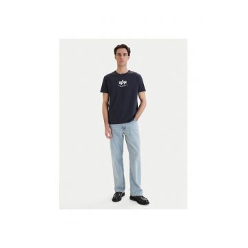 Tricou sport barbati -  bumbac - bleumarin -