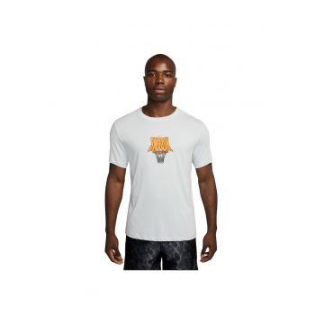 Tricou sport barbati  Dri-FIT - usor - respirabil - alb - bumbac si poliester