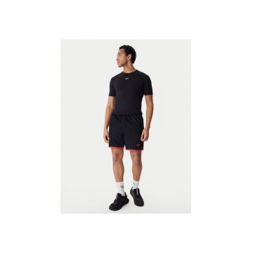 Tricou sport  slim fit - negru - poliester -