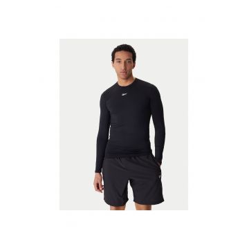 Tricou sportiv Barbati -  slim fit - negru - poliester -