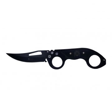 Briceag de vanatoare automat DEPOX , U.S.A.Blade, otel inoxidabil, 22.5 cm, negru