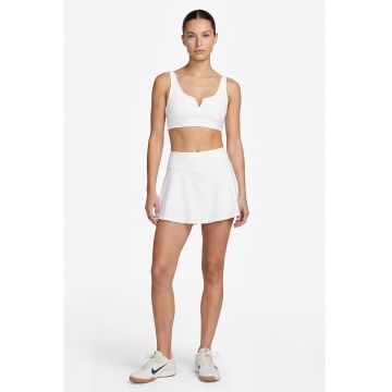 Bustiera sport uni cu decupaj V - Alb