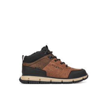 Ghete sport barbati  341-AC250-5069 - piele naturala - Maro/Negru