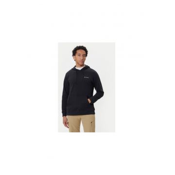 Hanorac sport barbati -  bumbac/poliester - cu imprimeu - negru -