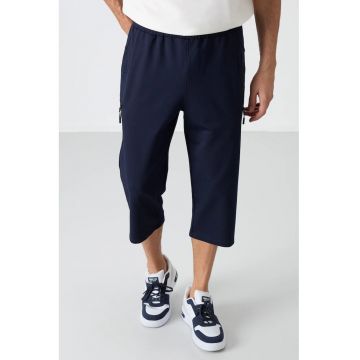 Pantaloni scurti -  ciclism - albastru marin - bumbac