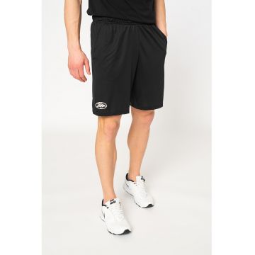 Pantaloni scurti cu talie elastica pentru fitness - Negru