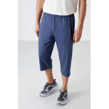 Pantaloni scurti sport -  ciclism - albastru marin - bumbac