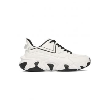 Pantofi sport barbati  alergare - piele ecologica - Alb/Negru