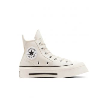 Pantofi sport cu platforma patrata Chuck 70 De Luxe - Alb fildes - Alb