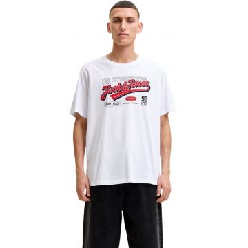 Tricou JACK &JONES Logo O-Neck SN 63015 - Alb