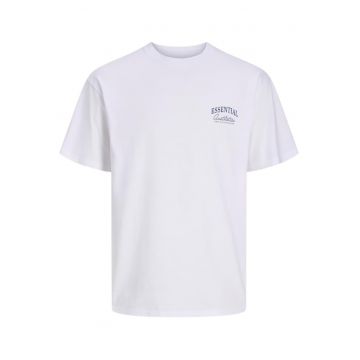 Tricou JACK &JONES Organic Relaxed Studio SN 63025 - Alb