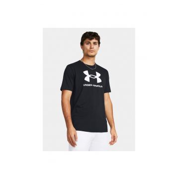 Tricou sport barbati -  lejer - negru - 60% bumbac - 40% poliester -