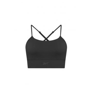 Bustiera sport dama  neagra - din material elastic