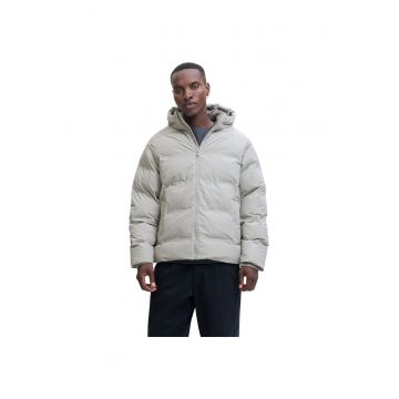 Geaca JACK &JONES Soho Puffer Hood Sn 51559 - Gri deschis