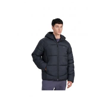Geaca trekking barbati  neagra - poliester