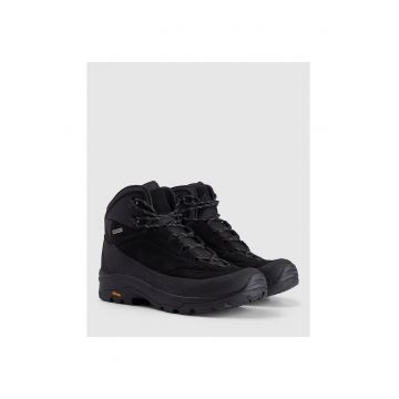 Ghete de trekking barbati  HORIZON - membrana NeoDry - talpa Vibram - negre - piele intoarsa -