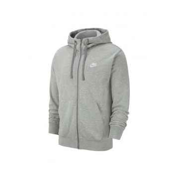 Hanorac  M NSW CLUB HOODIE FZ FT pentru barbati - gri - Gri grafit