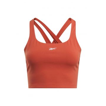 Maiou sport dama  Lux - design sportiv - material respirabil - portocaliu - nylon/elastan -
