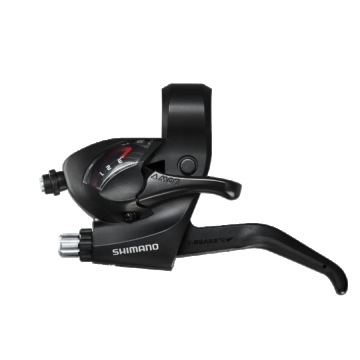 Maneta schimbator franta Shimano Tourney ST-EF41, montaj stanga, 3 viteze