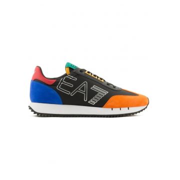 Pantofi sport  EA7 Black & White Vintage 31249 - Multicolor