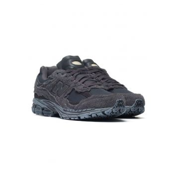 Pantofi sport  M2002RDB - piele naturala - negru - unisex - sistem de inchidere cu siret -