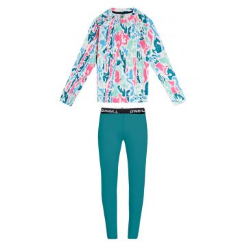 Set bluza si pantaloni de corp copii  FWdwqfwq - Alb/Turcoaz