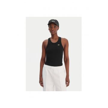 Top sport dama -  slim fit - negru - bumbac